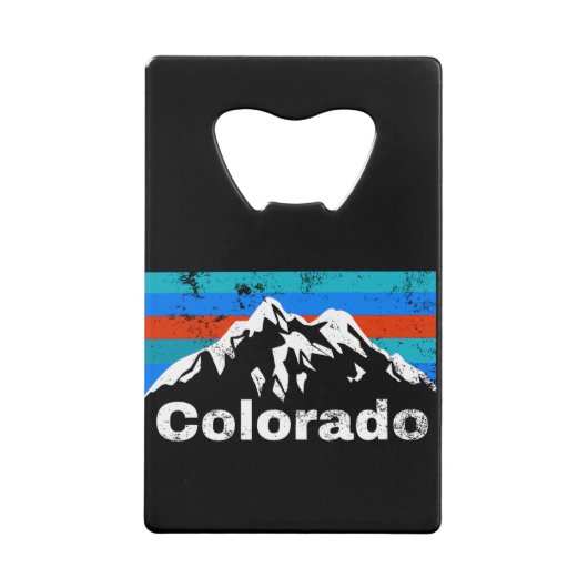 Colorado Mountains Creditkaart Flessenopener (Voorkant)