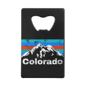 Colorado Mountains Creditkaart Flessenopener (Achterkant)