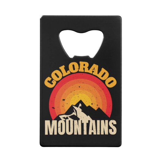 Colorado Mountains Creditkaart Flessenopener (Voorkant)