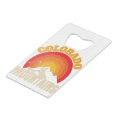 Colorado Mountains Creditkaart Flessenopener (Achterkant Gekanteld)