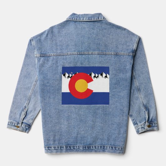Colorado Mountains Denim Jacket (Achterkant)