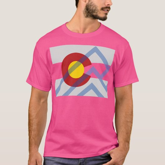 Colorado Mountains Design Active T-shirt (Voorkant)