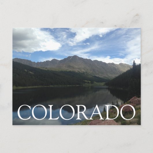 Colorado Mountains en het meer Briefkaart (Voorkant)