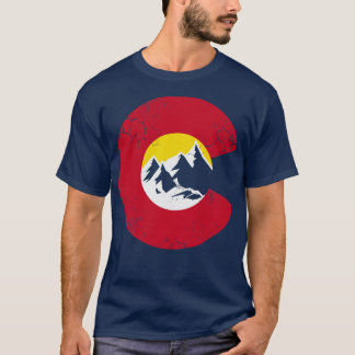 Colorado Mountains Flag T-shirt