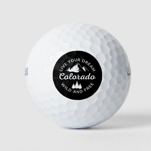 Colorado Mountains Golfballen (Voorkant)
