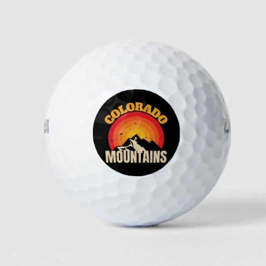 Colorado Mountains Golfballen (Voorkant)