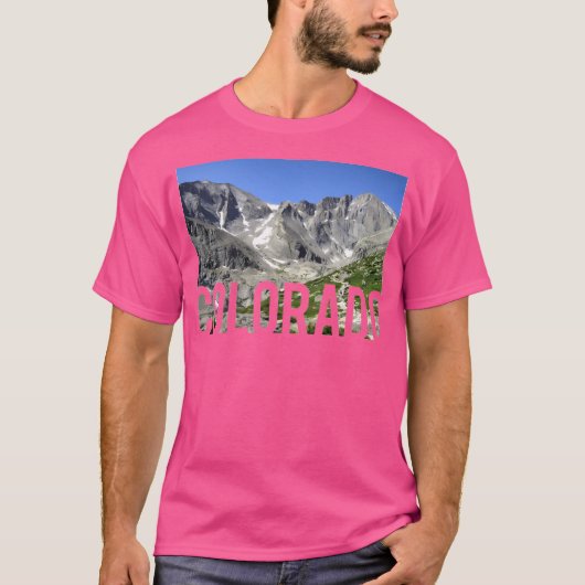 Colorado Mountains honkbal Sleeve T-shirt (Voorkant)