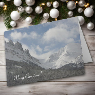 Colorado Mountains kerstkaart Feestdagen Kaart