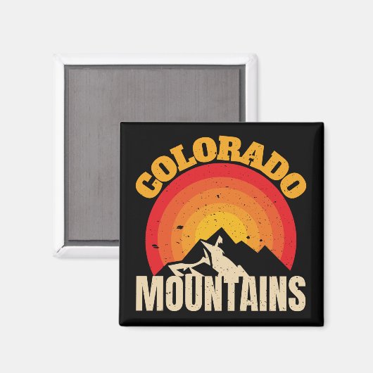 Colorado Mountains Magneet (Voorkant / Achterkant)