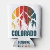 Colorado Mountains Retro Blikjeskoeler (Achterkant)