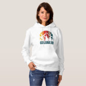 Colorado Mountains Retro  Hoodie (Voorkant volledig)