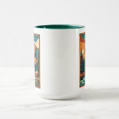 Colorado Mountains Retro Kleuren Mok (Midden)