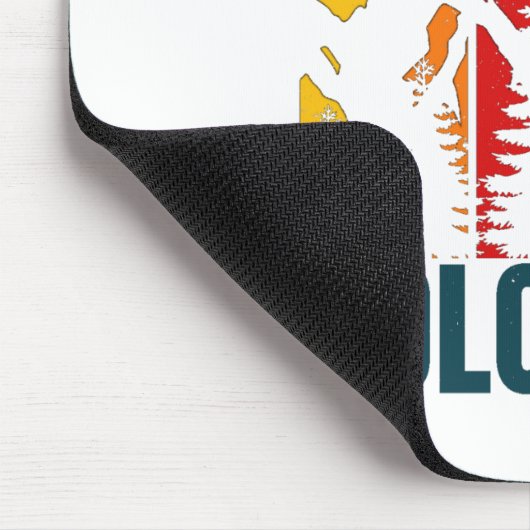 Colorado Mountains Retro Muismat (Hoek)