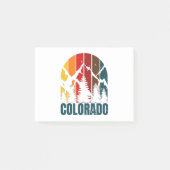 Colorado Mountains Retro Post-it® Notes (Voorkant)