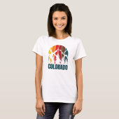 Colorado Mountains Retro  T-shirt (Voorkant volledig)
