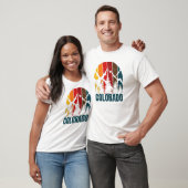 Colorado Mountains Retro  T-Shirt (Unisex)