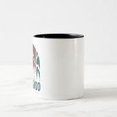 Colorado Mountains Retro Tweekleurige Koffiemok (Center)