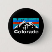 Colorado Mountains Ronde Button 5,7 Cm (Voorkant)