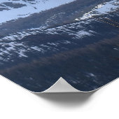 Colorado Mountains sneeuw en blauwe lucht fotograf Poster (Hoek)