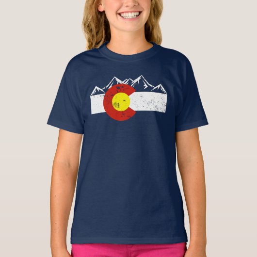 Colorado Mountains  T-Shirt (Voorkant)