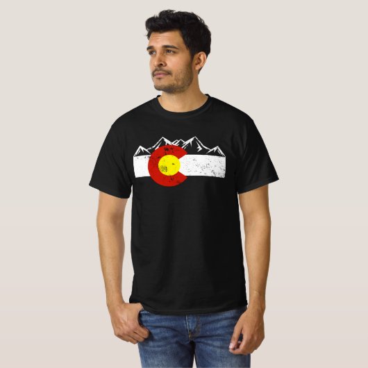 Colorado Mountains T-Shirt (Voorkant volledig)