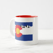 Colorado Mountains Tweekleurige Koffiemok (Voorkant links)