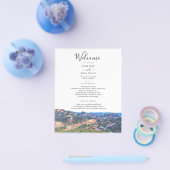 Colorado Mountains Wedding Program Flyer (Enkel)