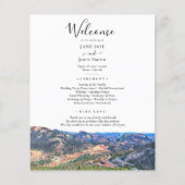 Colorado Mountains Wedding Program Flyer (Voorkant)
