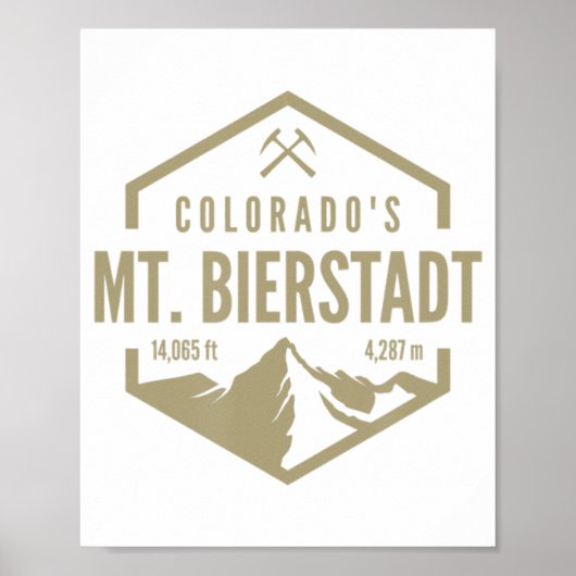 Colorado Mt Bierstadt  Poster (Voorkant)