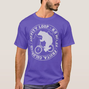 Colorado MTB Mountain Bike Cycling Zippity Loop Tr T-shirt