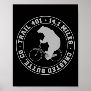 Colorado Mtb Mountainbiken Fietspad 401 Fiets Poster