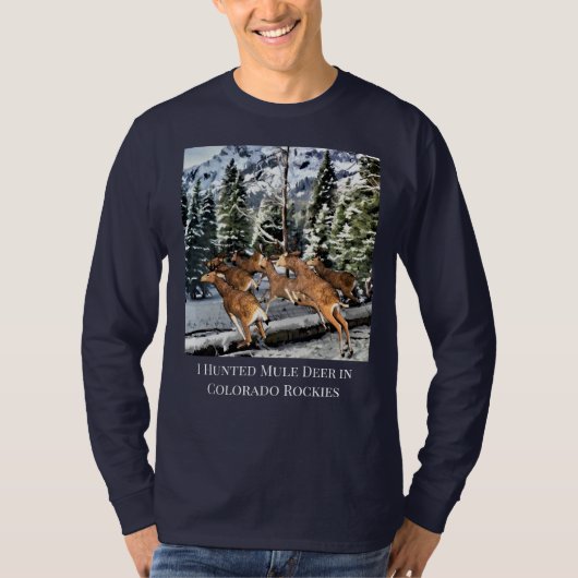 Colorado Mule Deer Hunting Mannen T-shirt (Voorkant)