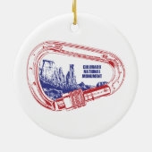Colorado National Monument (Carabiner) Keramisch Ornament (Achterkant)