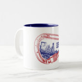 Colorado National Monument (Carabiner) Tweekleurige Koffiemok (Voorkant links)