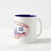 Colorado National Monument (Carabiner) Tweekleurige Koffiemok (Voorkant rechts)