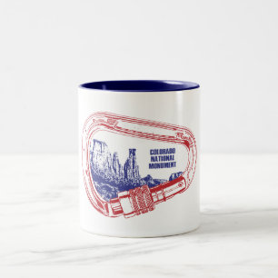 Colorado National Monument (Carabiner) Tweekleurige Koffiemok