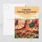 Colorado National Monument Colorado Briefkaart (Voorkant / Achterkant)
