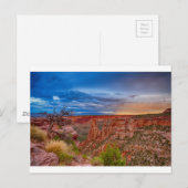 Colorado National Monument Evening Stormen Briefkaart (Voorkant / Achterkant)