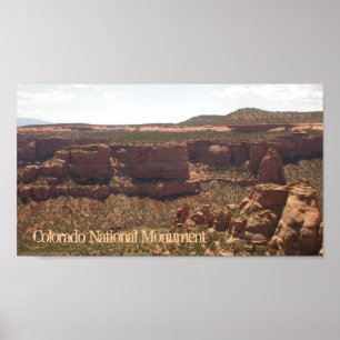 Colorado National Monument schilderachtig poster