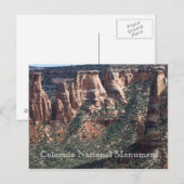 Colorado National Monument Travel Briefkaart (Voorkant / Achterkant)
