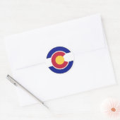 Colorado Nationale Garde Ronde Sticker (Envelop)