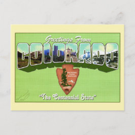 Colorado Nationale Parken Welkomstansichtkaart Briefkaart