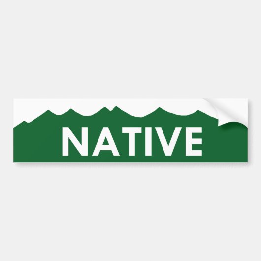 Colorado Native Bumpersticker (Voorkant)