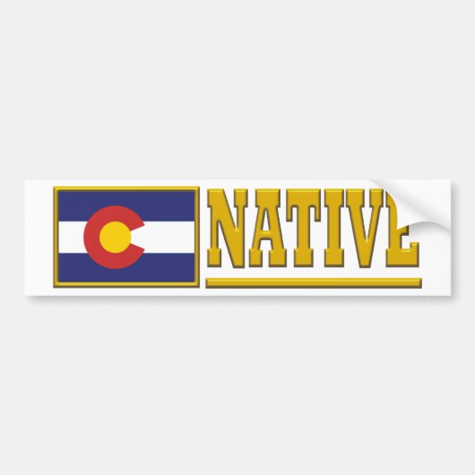 Colorado Native Bumpersticker (Voorkant)