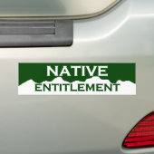 Colorado Native Entitlement Bumpersticker (Op auto)