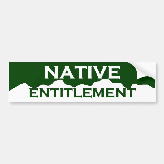 Colorado Native Entitlement Bumpersticker (Voorkant)