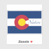 Colorado Native Flag Sticker (Vel)