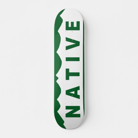 Colorado Native Mountains Skateboard Deck (Voorkant)