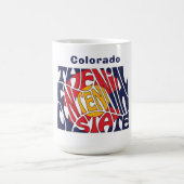 Colorado Nickname Word Art Koffiemok (Center)