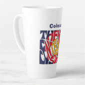 Colorado Nickname Word Art Latte Mok (Linkerhoek)